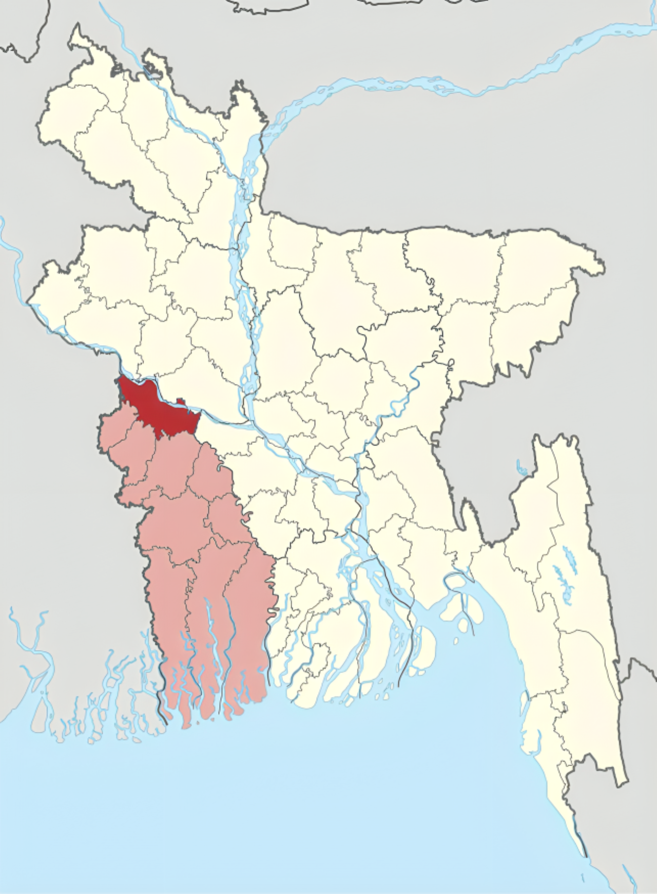 কুষ্টিয়া জেলার মানচিত্র