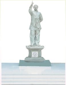 কুষ্টিয়ায় বঙ্গবন্ধু শেখ মুজিবুর রহমানের ভাস্কর্য