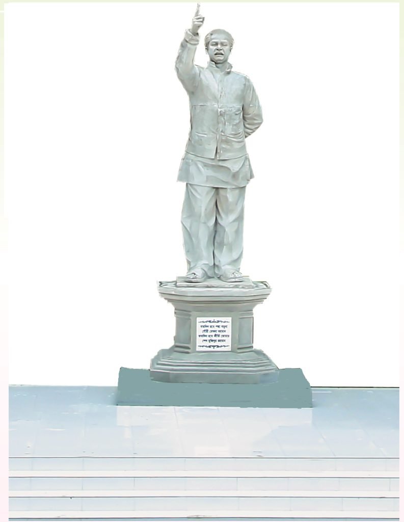 কুষ্টিয়ায় বঙ্গবন্ধু শেখ মুজিবুর রহমানের ভাস্কর্য