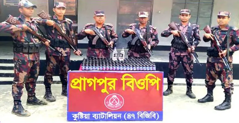 দৌলতপুর সীমান্তে বিজিবি’র অভিযানে মাদক উদ্ধার
