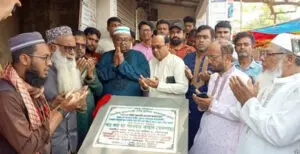 দৌলতপুরে রাস্তা নির্মাণ কাজের উদ্বোধন