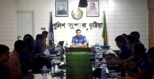 কুষ্টিয়া জেলা পুলিশের মাসিক কল্যাণ ও অপরাধ সভা অনুষ্ঠিত