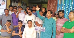 কুষ্টিয়ায় বিএনপির অবস্থান কর্মসূচি পালন