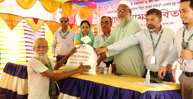 ভেড়ামারায় ৫ শত পরিবারের মাঝে খাদ্য সামগ্রী বিতরণ