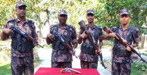 দৌলতপুর সীমান্তে ভারতীয় অস্ত্র ও গুলি উদ্ধার