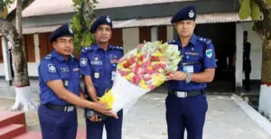 ঝাউদিয়া পুলিশ ক্যাম্প বার্ষিক পরিদর্শন করলেন পুলিশ সুপার
