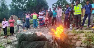 কুমারখালীতে এক হাজার মিটার কারেন্ট জাল বিনষ্ট