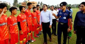 কুষ্টিয়ায় বঙ্গবন্ধু শেখ মুজিবুর রহমান আন্তঃকলেজ ফুটবল টুর্ণামেন্টের উদ্বোধন