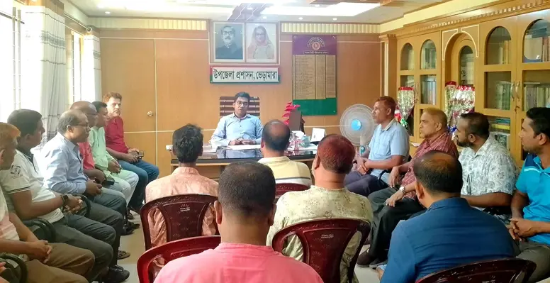 ভেড়ামারায় নবাগত ইউএনও সঙ্গে প্রেসক্লাব নেতৃবৃন্দের সৌজন্য সাক্ষাৎ