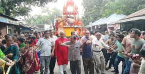কুমারখালীতে রথ উদযাপন কমিটির আয়োজনে রথযাত্রা উদযাপন
