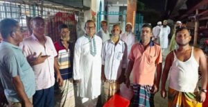 বর্তমান সরকারের উন্নয়ন নিয়ে হাটশ হরিপুরে ডা: আমিনুল হক রতনের গনসংযোগ