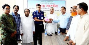 জেলা পরিষদের উদ্যোগে কুষ্টিয়ার পুলিশ সুপার খাইরুল আলমের বিদায় সংবর্ধনা