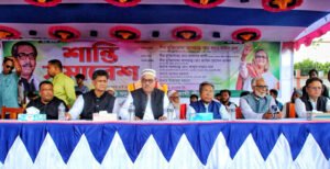 কুমারখালীতে আওয়ামীলীগের শান্তি সমাবেশ অনুষ্ঠিত