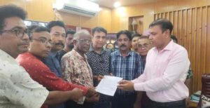 সাংবাদিক রুবেল হত্যার খুনিদের বিচার দাবিতে বিক্ষোভ মিছিল ও মানববন্ধন