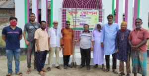 থানাপাড়া ঈদগাহ এ বৃক্ষ রোপন কর্মসূচি অনুষ্ঠিত