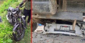 কুমারখালীতে প্রাইভেটকার ও লাটাহাম্বার সংঘর্ষে আহত ২