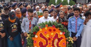 কুষ্টিয়া জেলা প্রশাসনের আয়োজনে জাতির পিতা বঙ্গবন্ধু শেখ মুজিবুর রহমান এঁর শাহাদত বার্ষিকী ও জাতীয় শোক দিবস পালন