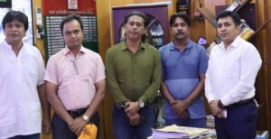 কুষ্টিয়ার নবাগত ডিসি এহেতেশাম রেজার সাথে মিউজিক এসোসিয়েশন কুষ্টিয়ার সৌজন্য সাক্ষাৎ