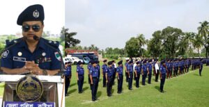 কুষ্টিয়া পুলিশ লাইন্স প্যারেড গ্রাউন্ডে সাপ্তাহিক মাস্টার প্যারেড অনুষ্ঠিত