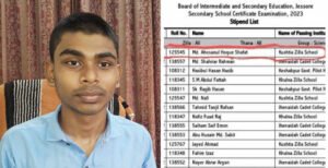 যশোর বোর্ডে প্রথম হলেন কুষ্টিয়ার ছেলে শেফাত