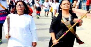 কুষ্টিয়ায় নারী লাঠিয়ালদের অংশগ্রহনে ‘পুনর্মলিনী ও লাঠি খেলা উৎসব’