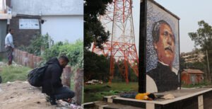 কুষ্টিয়ায় অযত্ন আর অবহেলায় জাতির পিতার ম্যুরাল