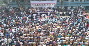 দৌলতপুর আওয়ামী যুবলীগের শান্তি সমাবেশ জন সমুদ্রে পরিণত