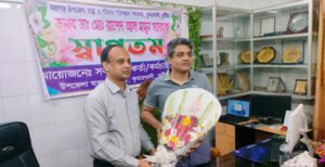 কুমারখালী উপজেলা স্বাস্থ্য কমপ্লেক্সের নবাগত স্বাস্থ্য কর্মকর্তা ডাঃ রাশেদ আল মামুনের যোগদান