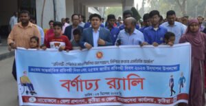 প্রতিবন্ধী দিবসে কুষ্টিয়ায় শোভাযাত্রা ও আলোচনা সভা অনুষ্ঠিত