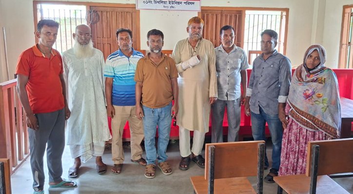 মিরপুর চিথলিয়া ইউপি গ্রাম আদালতে মামলা নিষ্পত্তিতে সন্তুষ্ট ভুক্তভোগীরা