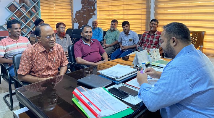মিরপুর প্রেসক্লাবের নেতৃবৃন্দর সাথে নবাগত ইউএনওর মতবিনিময়