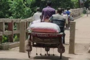 সংস্কারের অভাবে মরণফাঁদে দৌলতপুরের উদয়নগর ব্রিজ 