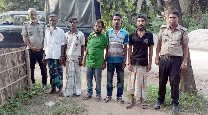ভেড়ামারায় মাদকবিরোধী অভিযানে ৫ জনের কারাদন্ড