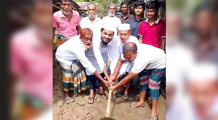 মাজিলা বাজারে জলাবদ্ধতা নিরসনে ইটের সলিং কাজের উদ্বোধন 2 মাজিলা বাজারে জলাবদ্ধতা নিরসনে ইটের সলিং কাজের উদ্বোধন মাজিলা বাজারে জলাবদ্ধতা নিরসনে ইটের সলিং কাজের উদ্বোধন