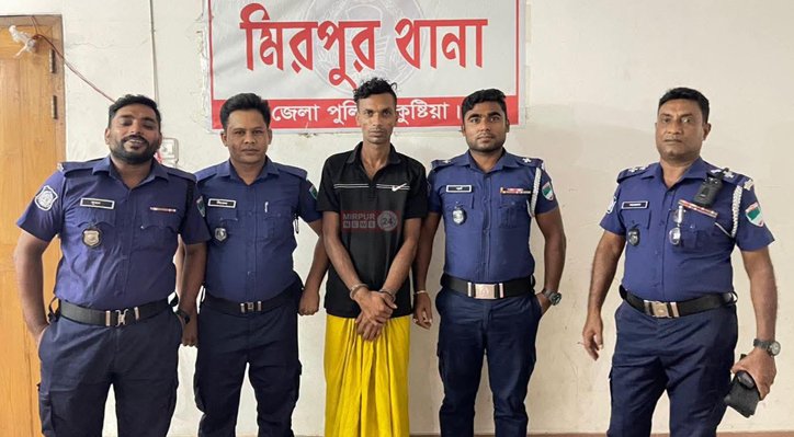 02 7 মিরপুরে ৯ মামলার আসামি মিঠুন মল্লিক ট্যাপেন্টাডলসহ গ্রেপ্তার