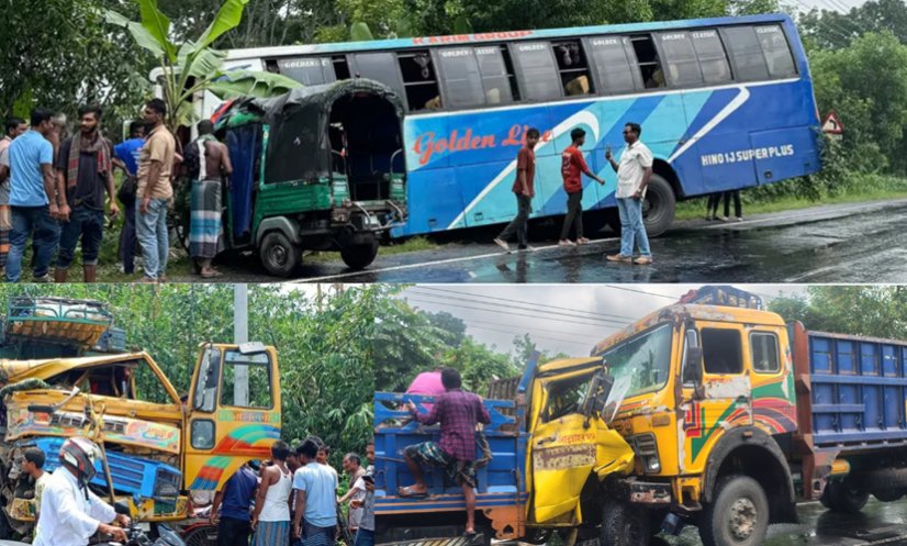 12 13 কুষ্টিয়া-রাজবাড়ী মহাসড়ক যেন মরণফাঁদ, ৮ মাসে ৪০টি দুর্ঘটনা