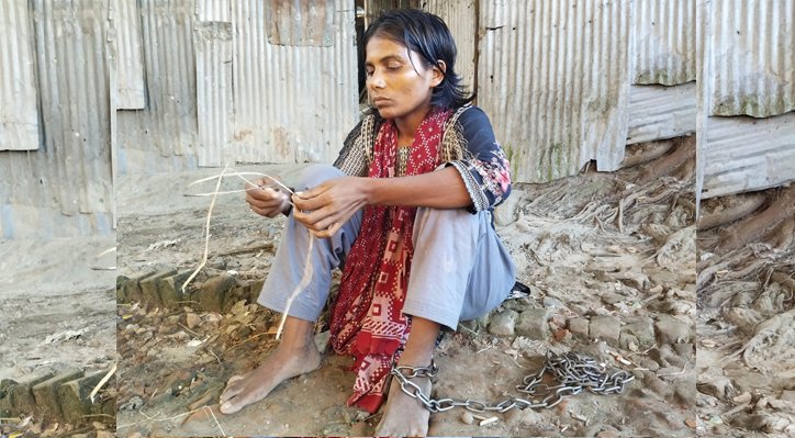 10 20 শিকলে বাধা নাজমার জীবন , অর্থাভাবে মিলছে না চিকিৎসা