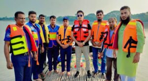 11 10 ভেড়ামারায় পদ্মা নদীতে অভিযান, নিষিদ্ধ জাল জব্দ