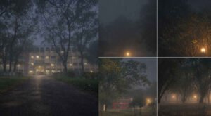 13 14 শীতের আগমনী বার্তা, রাত নামলেই কুয়াশার চাদরে ইবি ক্যাম্পাস